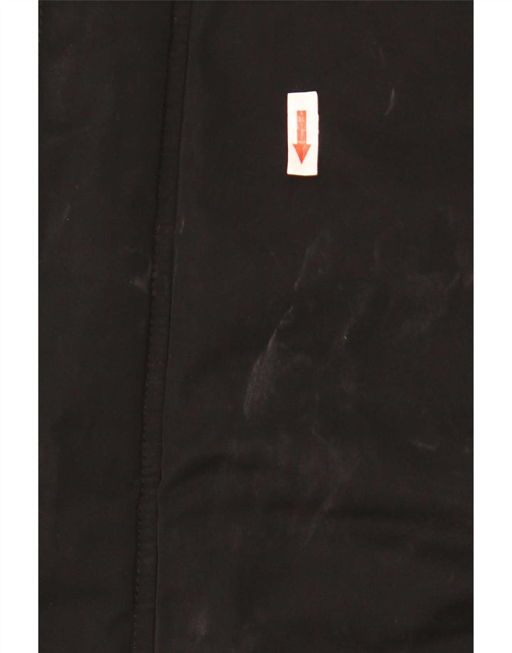 Fred Perry Herren-Windbreakerjacke mit Kapuze, UK 38, Mittelschwarzes Nylon