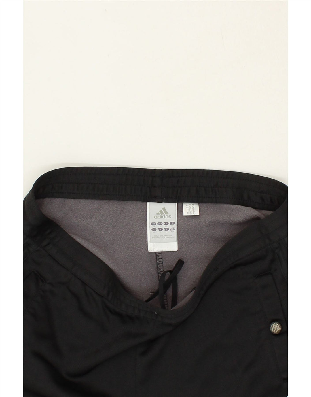 ADIDAS Womens Tracksuit Trousers Joggers UK 10 Small  Black Polyester Vintage Adidas and Second-Hand Adidas from Messina Hembry 
