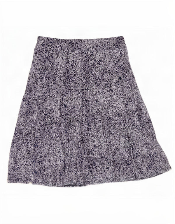 Marks & Spencer Damen Per Una A-Linienrock UK 14 Large W32 Marineblau