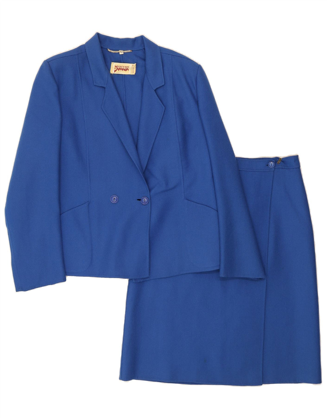 VINTAGE Womens Double Breasted 2 Piece Suit IT 48 XL W34 Blue Vintage Vintage and Second-Hand Vintage from Messina Hembry 
