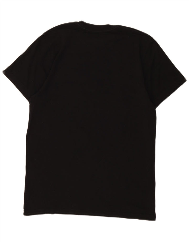 Vans Herren Custom Fit Grafik-T-Shirt-Oberteil aus mittelschwarzer Baumwolle