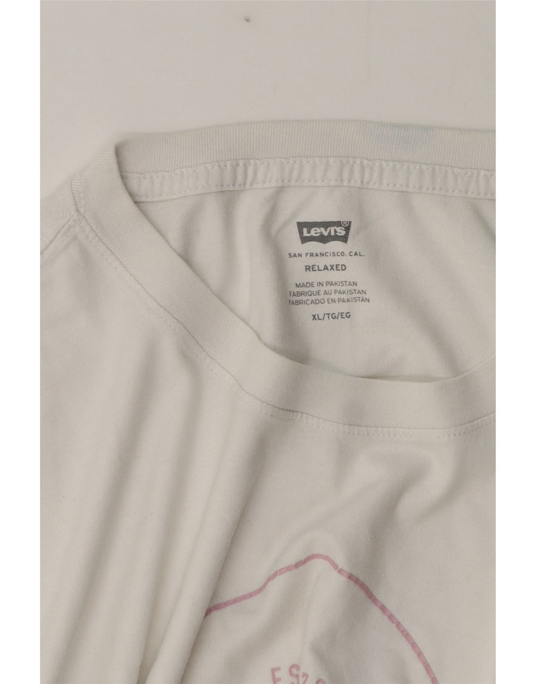 Levi's Herren-T-Shirt mit Grafik, XL, weiße Baumwolle