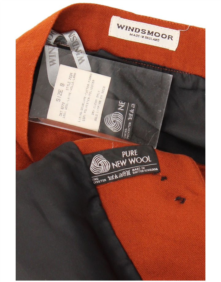 Windsmoor Damen Übergroßes 2-teiliges Rockset UK 8 Small W26 Braune Schurwolle