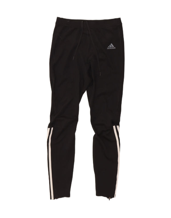 Adidas Damen Climalite Trainingshose UK 12 Medium Schwarz Polyester