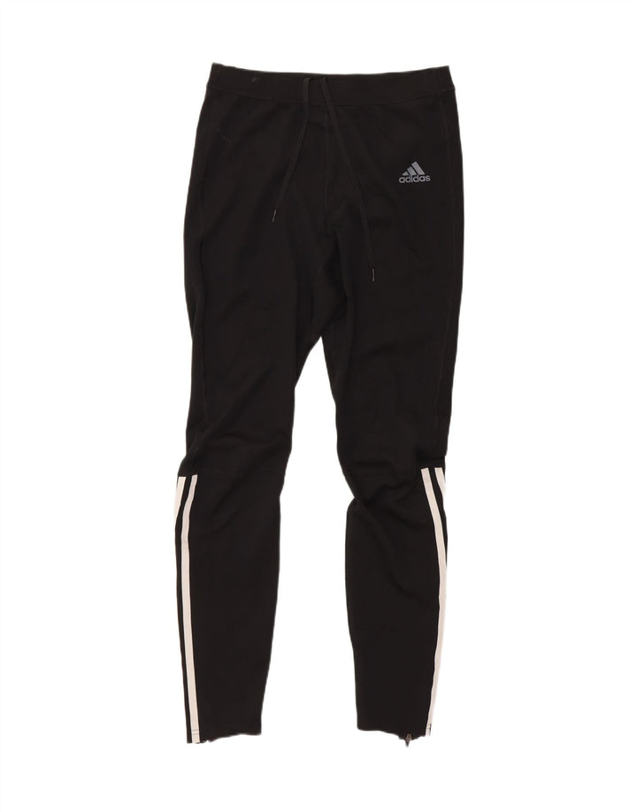 Adidas Damen Climalite Trainingshose UK 12 Medium Schwarz Polyester
