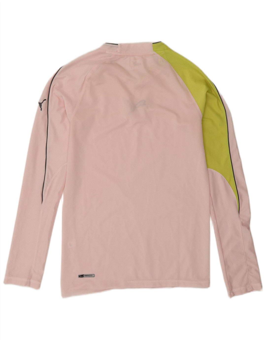 Puma Herren-Top mit langen Ärmeln, klein, rosa, Farbblock