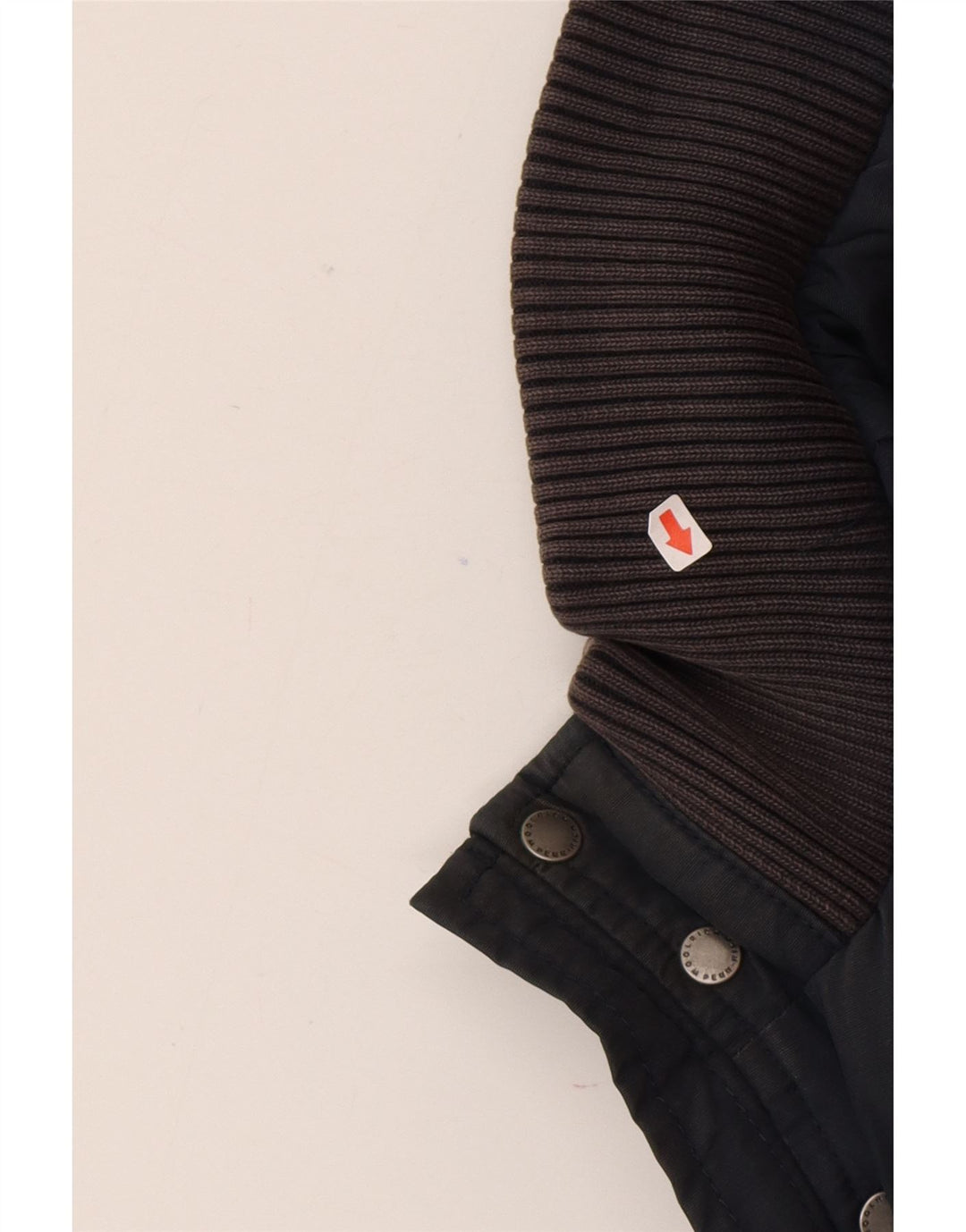 Woolrich Herren-Utility-Jacke UK 40 Große marineblaue Baumwolle