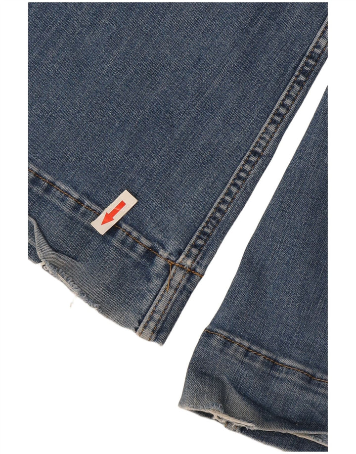 Monsoon Damen Schlagjeans UK 12 Medium W30 L31 Blaue Baumwolle