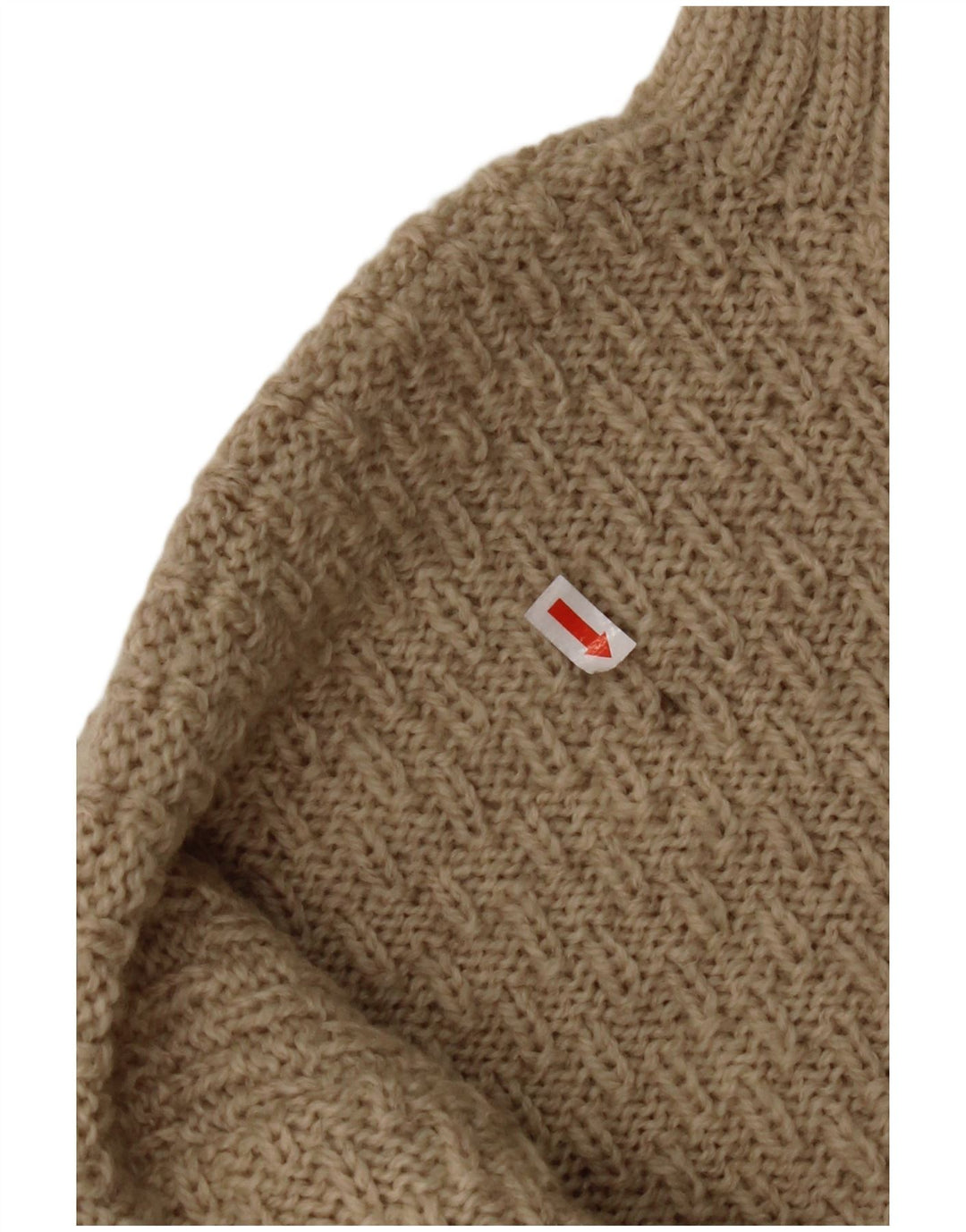 VINTAGE Herren Pullover mit Rundhalsausschnitt XL Beige