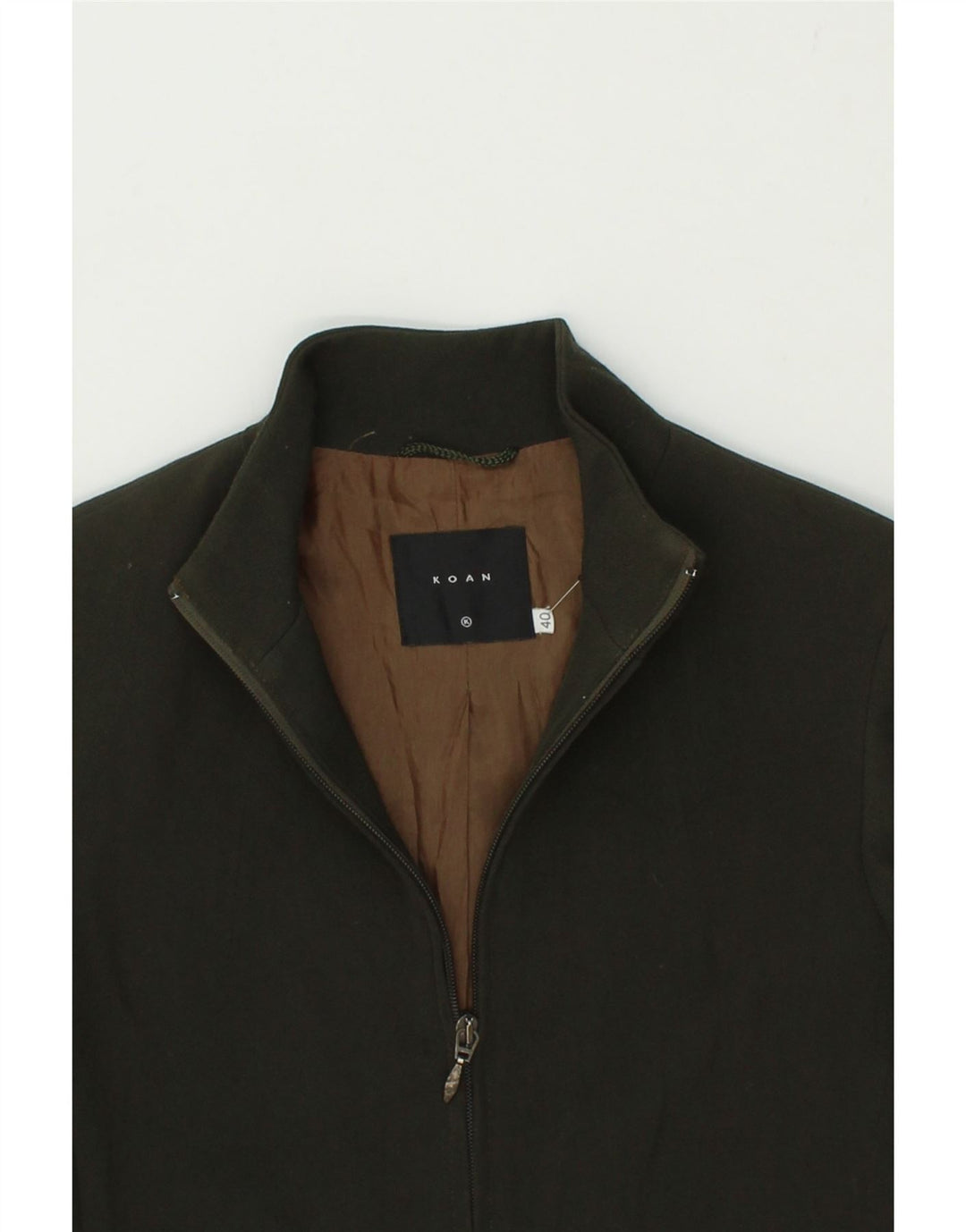 VINTAGE Womens Bomber Jacket IT 40 Small Green Wool Vintage Vintage and Second-Hand Vintage from Messina Hembry 