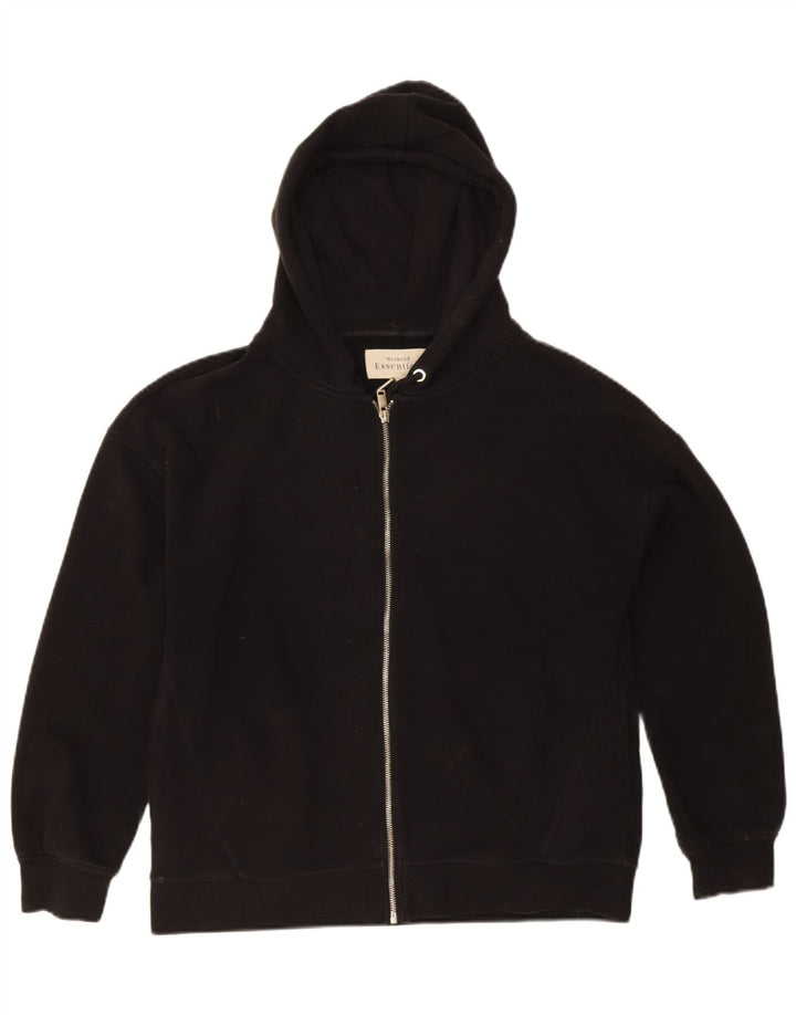 Essentials Damen-Kapuzenpullover mit Reißverschluss, UK 14, mittelschwarz, Baumwolle
