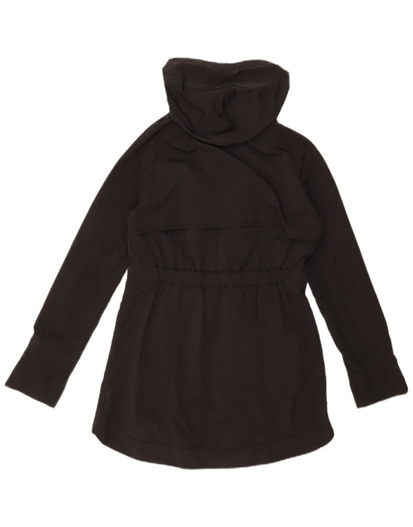 Ted Baker Damen-Parka mit Kapuze, übergroß, Größe 1, XS, schwarzes Polyester