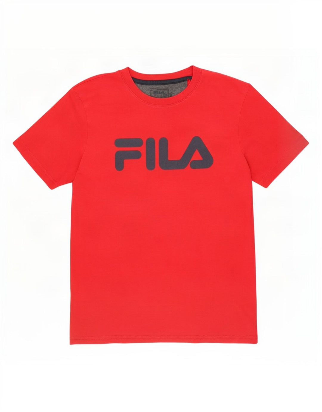 Fila Herren Grafik-T-Shirt-Oberteil aus mittelroter Baumwolle