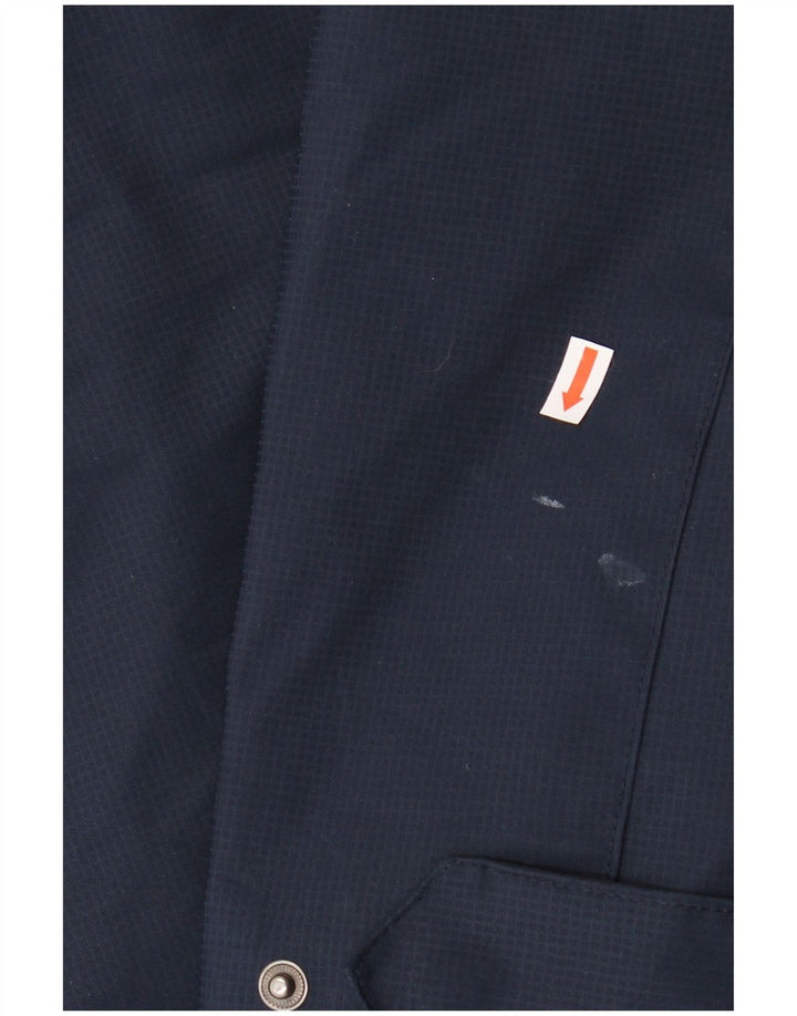 Izod Herren-Windbreaker-Jacke, UK 40, groß, marineblau, kariert, Polyester