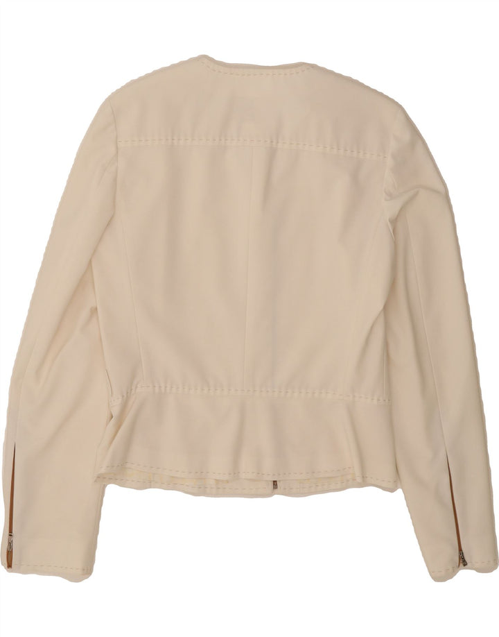 GIANFRANCO FERRE Womens Loose Fit Blazer Jacket EU 36 Small Off White Vintage Gianfranco Ferre and Second-Hand Gianfranco Ferre from Messina Hembry 