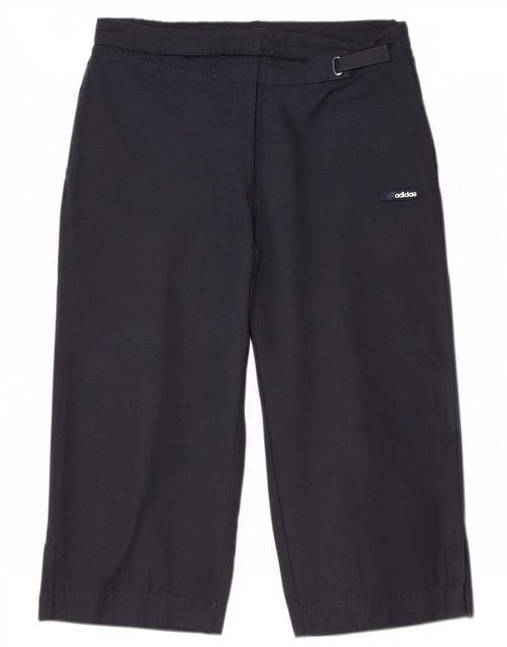 Adidas Damen Bermudashorts UK 12 Medium W30 Marineblau Baumwolle