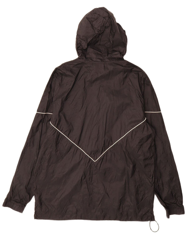 Adidas Herren Kapuzen-Regenjacke UK 40 Large Schwarz Nylon