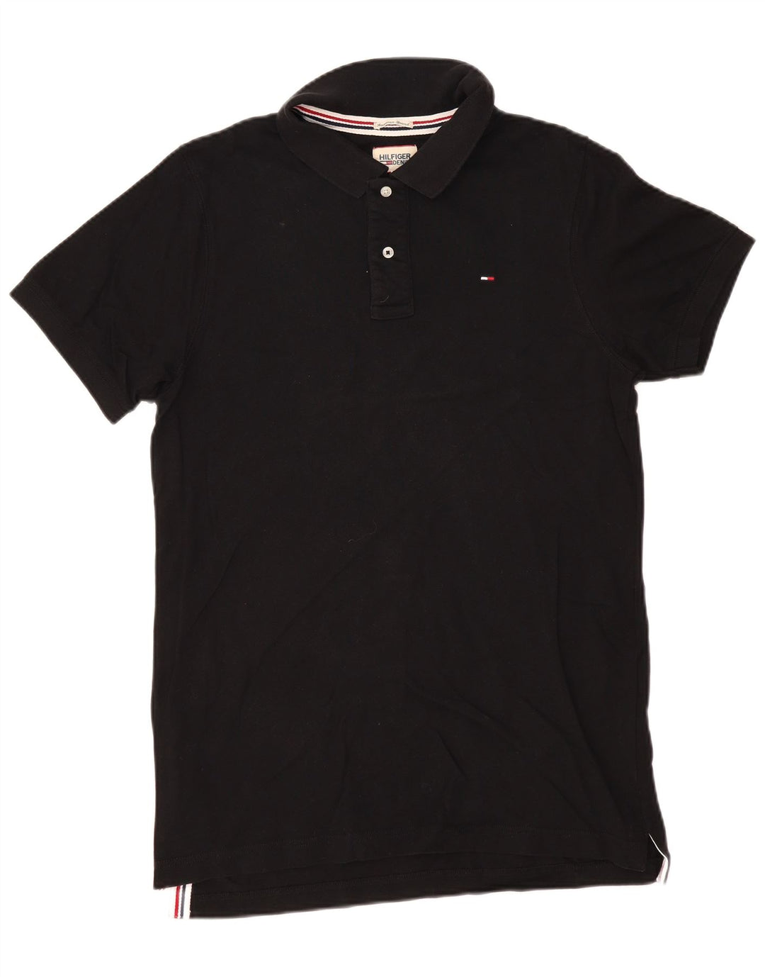 TOMMY HILFIGER Herren Poloshirt XL Schwarz Baumwolle