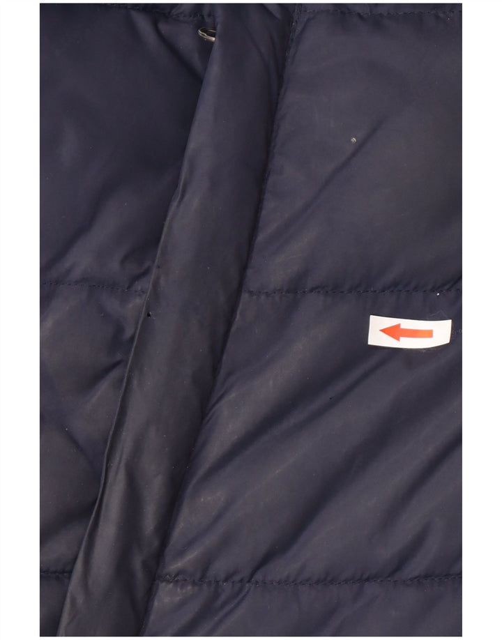 Superdry Herren Graphic Wattierte Jacke UK 40 Large Marineblaues Nylon