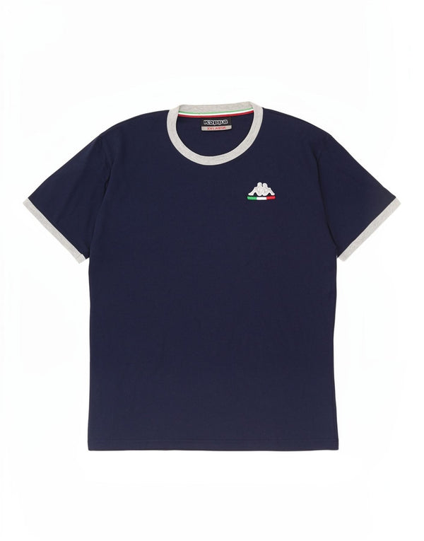 Kappa Herren T-Shirt Top 2XL Marineblau
