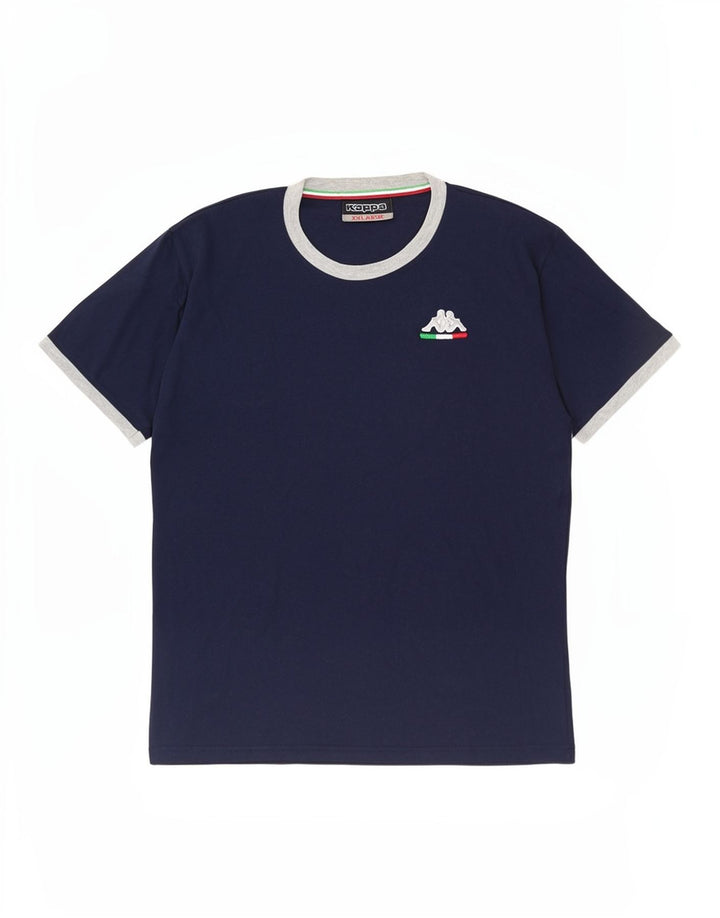 Kappa Herren T-Shirt Top 2XL Marineblau