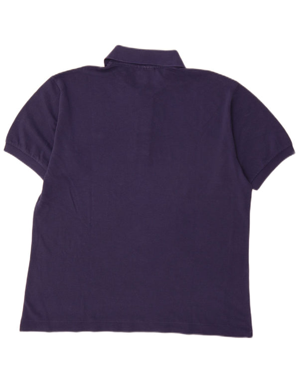 Lacoste Mens Polo Shirt Size 4 Medium Purple Cotton