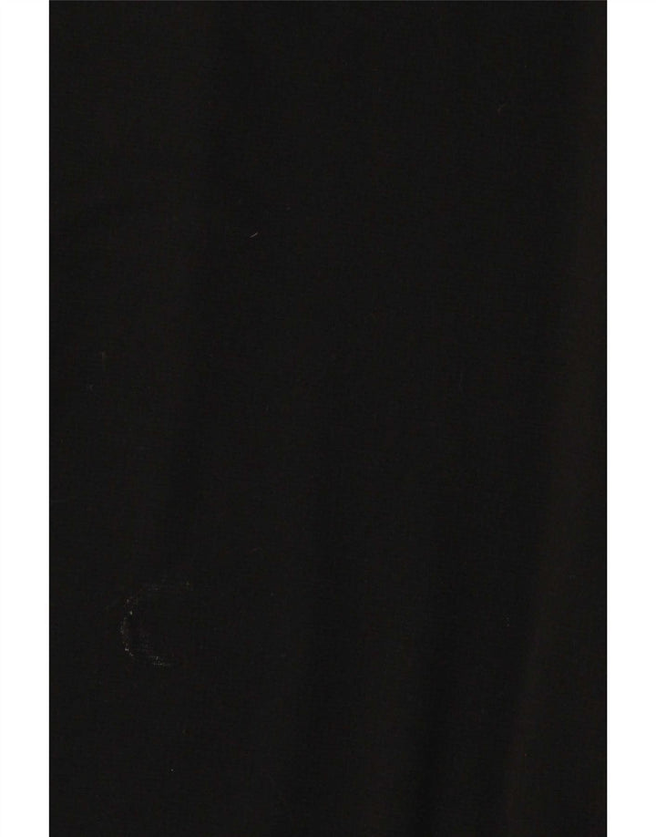 Adidas Herren-Sweatshirt mit Reißverschluss am Hals, groß, aus schwarzem Polyester