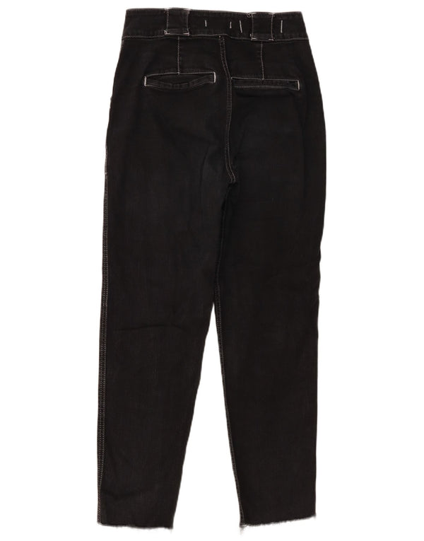 Hollister Damen Mom Straight Jeans US 5 Medium W27 L27 Schwarz