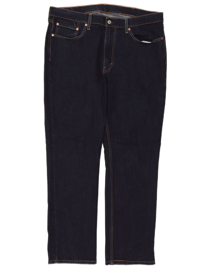 LEVI'S Herren 514 Straight Jeans W38 L30 Marineblaue Baumwolle