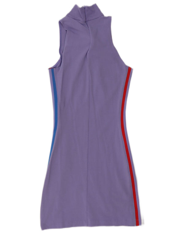 Adidas Ärmelloses, figurbetontes Damenkleid mit Grafik, UK 10, Größe S, Lila