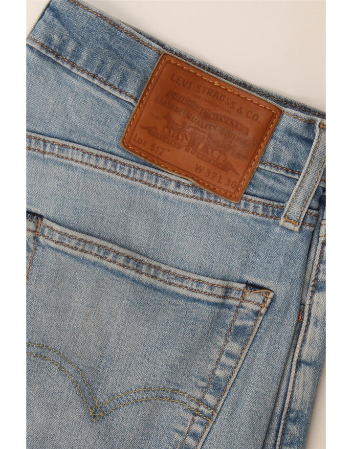 Levi's Herren 512 Slim Tapered Jeans W32 L30 Blaue Baumwolle