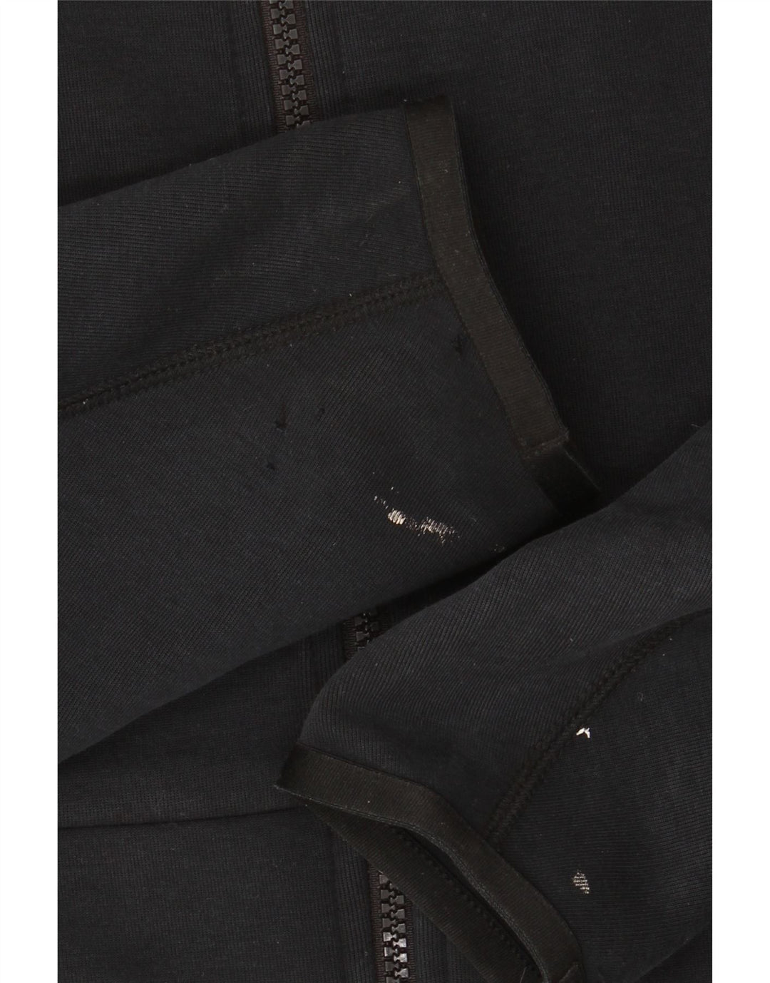 Nike Herren-Kapuzenpullover mit Reißverschluss, Größe S, schwarze Baumwolle