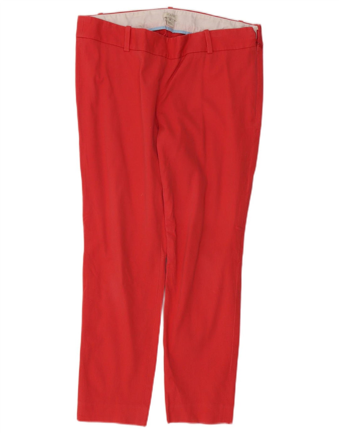 J. CREW Damen Slim Cropped-Hose US 10 Large W32 L25 Rot
