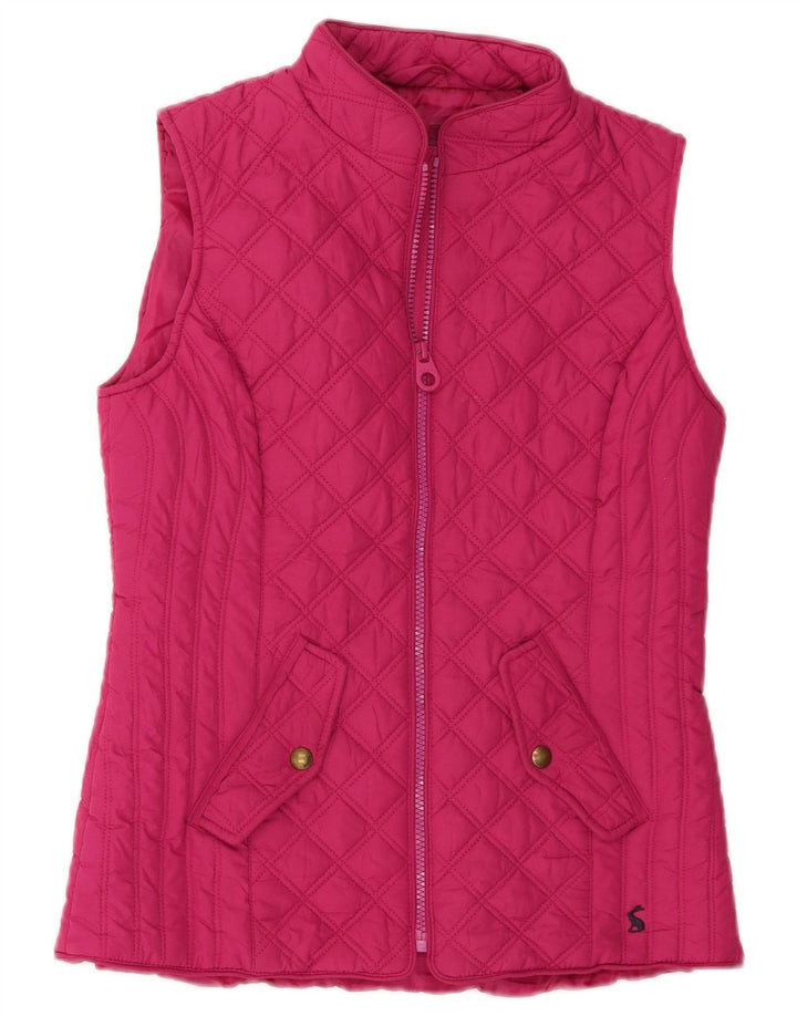 Joules Damen Steppweste UK 8 Small Rosa Polyester