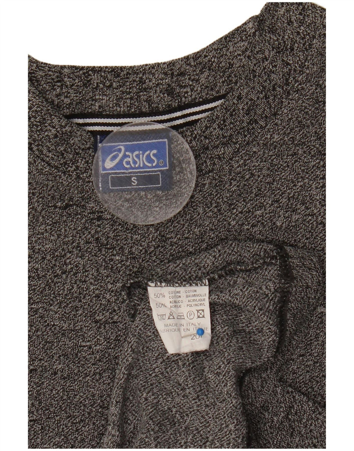 Asics Herren T-Shirt Top Small Grau gefleckte Baumwolle