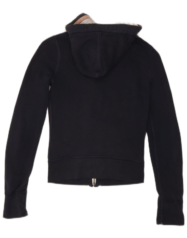Abercrombie & Fitch Mädchen-Kapuzenpullover mit Reißverschluss, 4–5 Jahre, Größe S, Marineblau