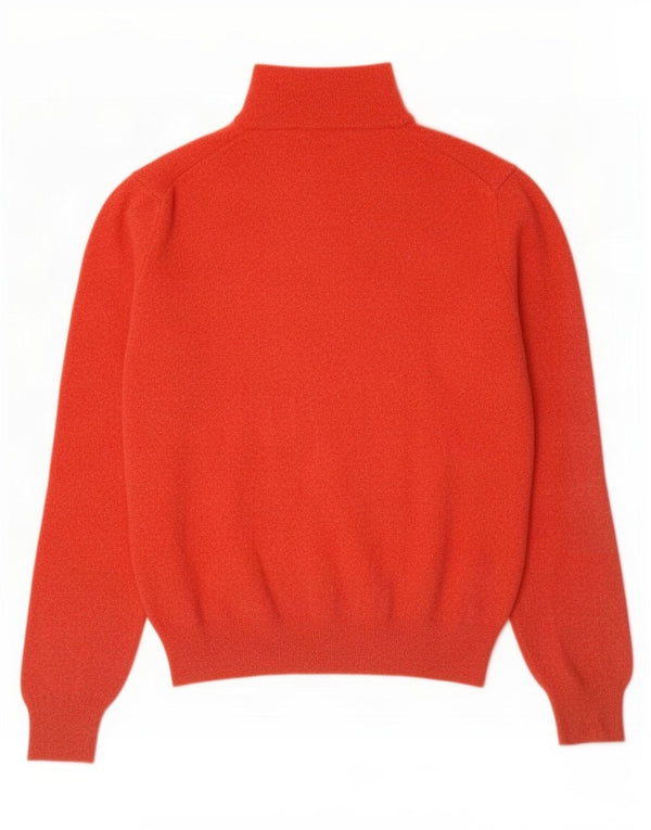 Marina Yachting Mens Zip Neck Jumper Sweater Medium Red New Wool