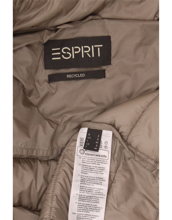 ESPRIT Wattierter Damenmantel UK 10 Small Beige Polyamid