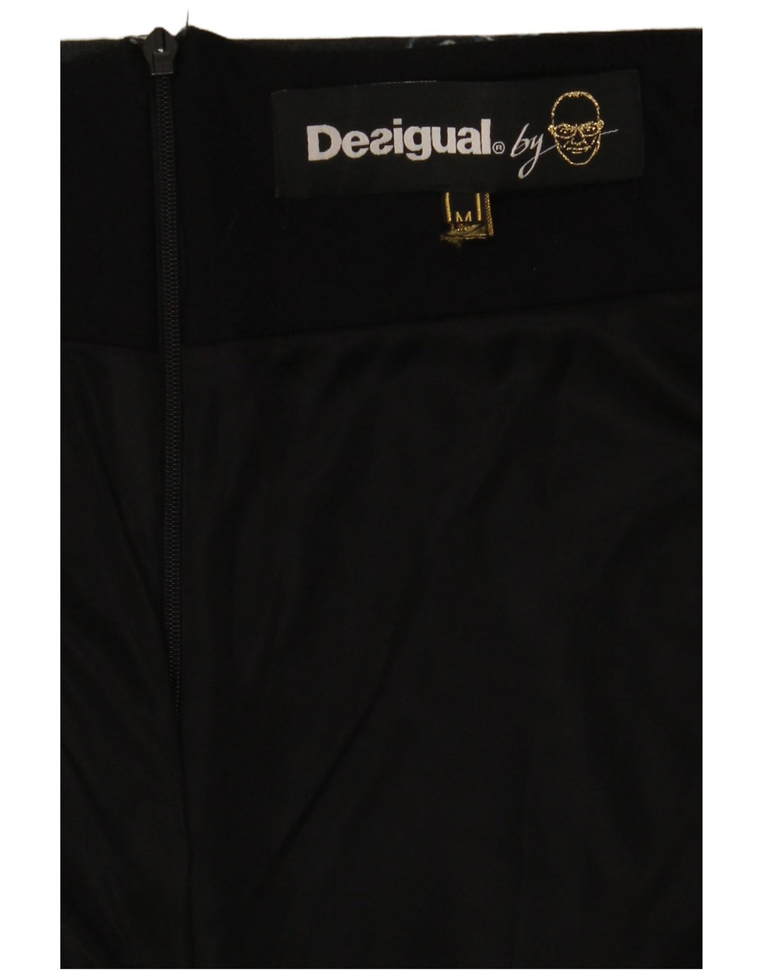 Desigual Damen Bleistiftrock Medium W30 Marineblau Paisley