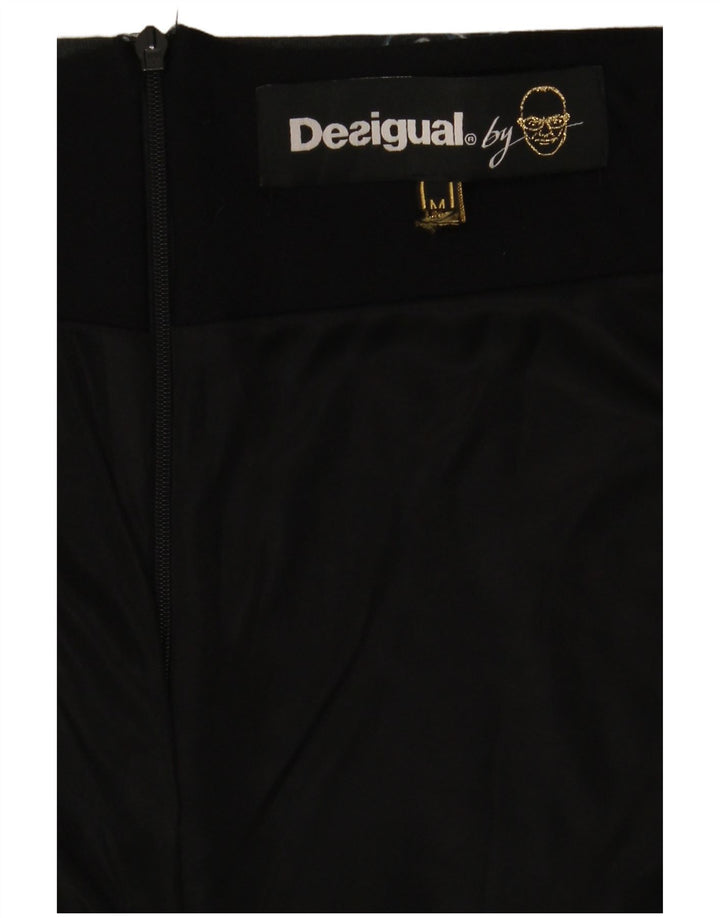 Desigual Damen Bleistiftrock Medium W30 Marineblau Paisley