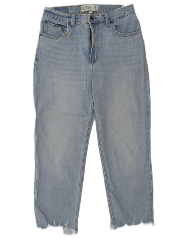 ABERCROMBIE & FITCH Damen Straight Jeans US 6 Medium W28 L24 Blau