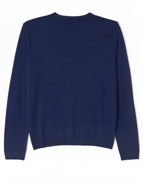 Marks & Spencer Herren-Pullover, reguläre Passform, V-Ausschnitt, XL, Marineblau, Acryl