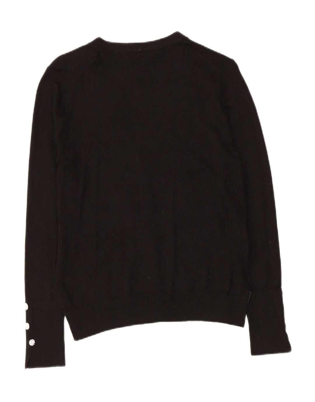 ZARA Womens Cardigan Sweater UK 14 Large Black