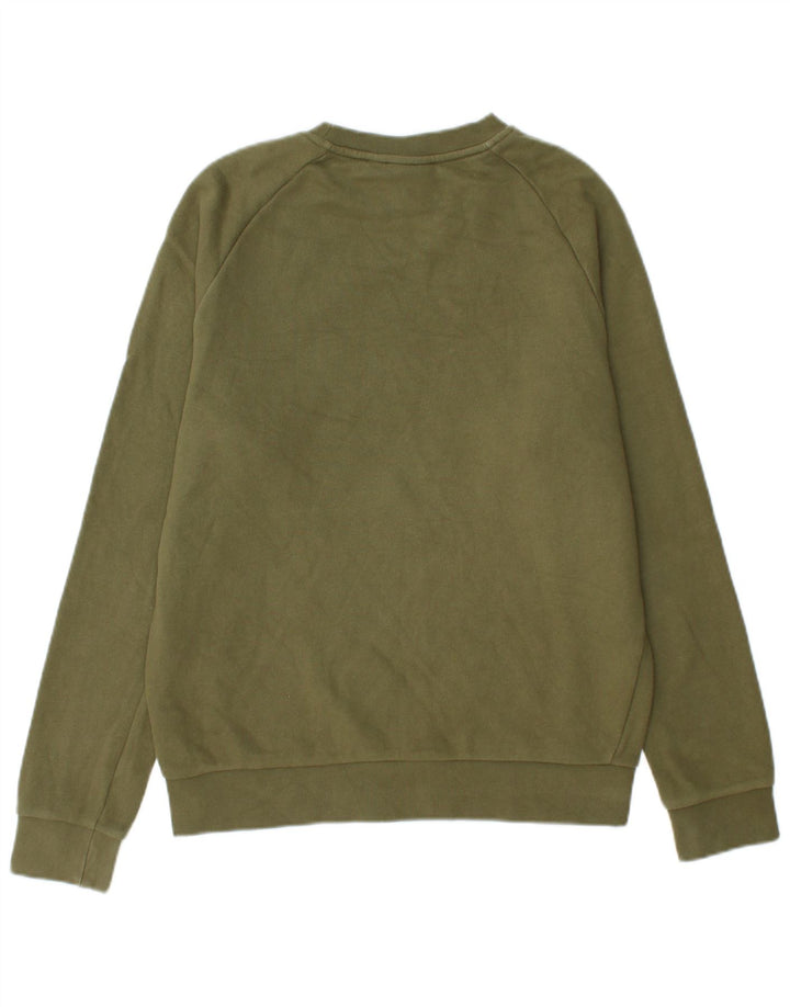 Adidas Herren Grafik Sweatshirt Pullover Small Khaki Baumwolle