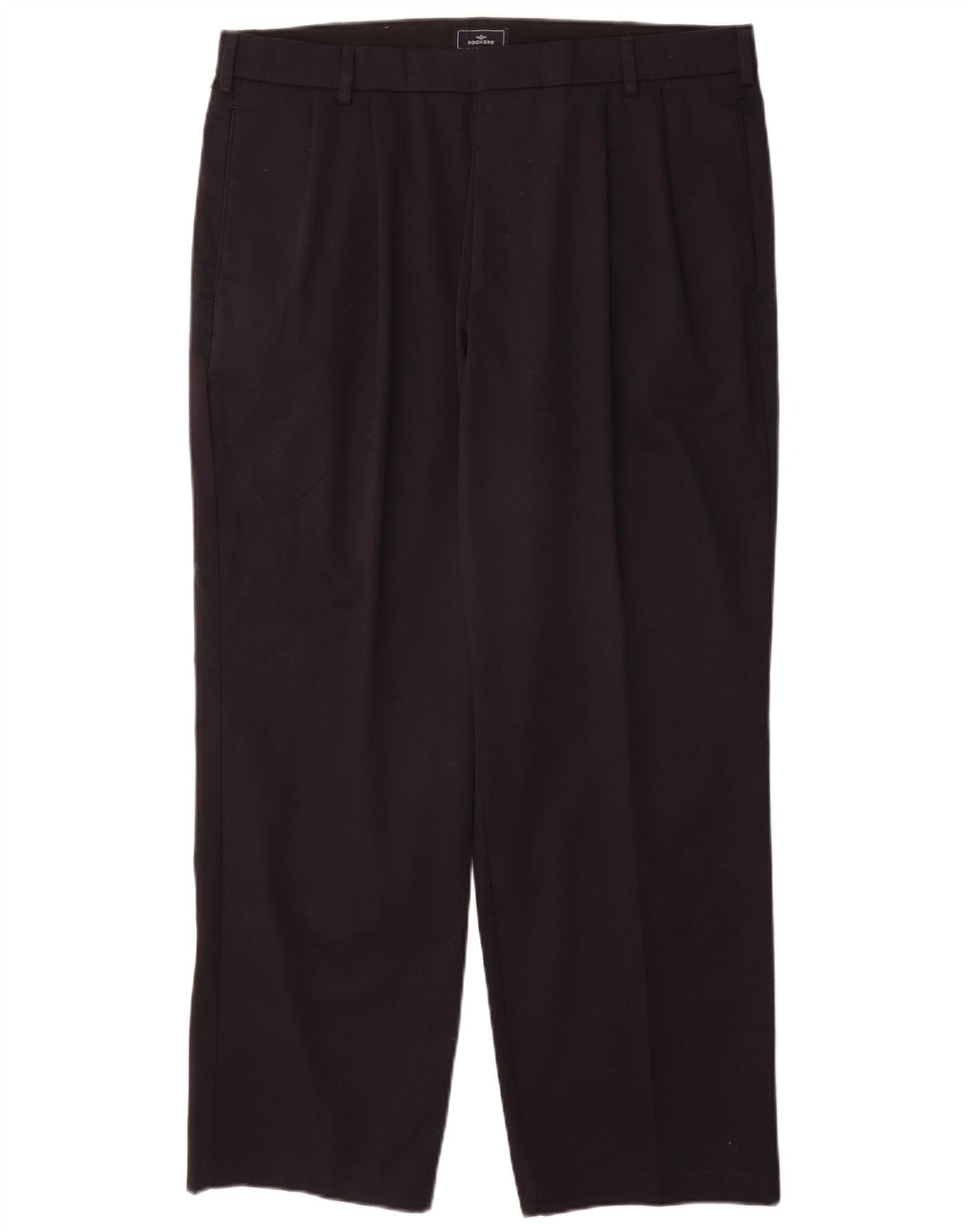 DOCKERS Herren-Chinohose mit entspannter Passform und Pegged, W36 L30, marineblaue Baumwolle