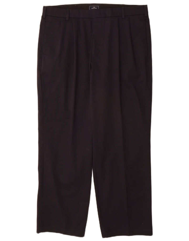 DOCKERS Herren-Chinohose mit entspannter Passform und Pegged, W36 L30, marineblaue Baumwolle