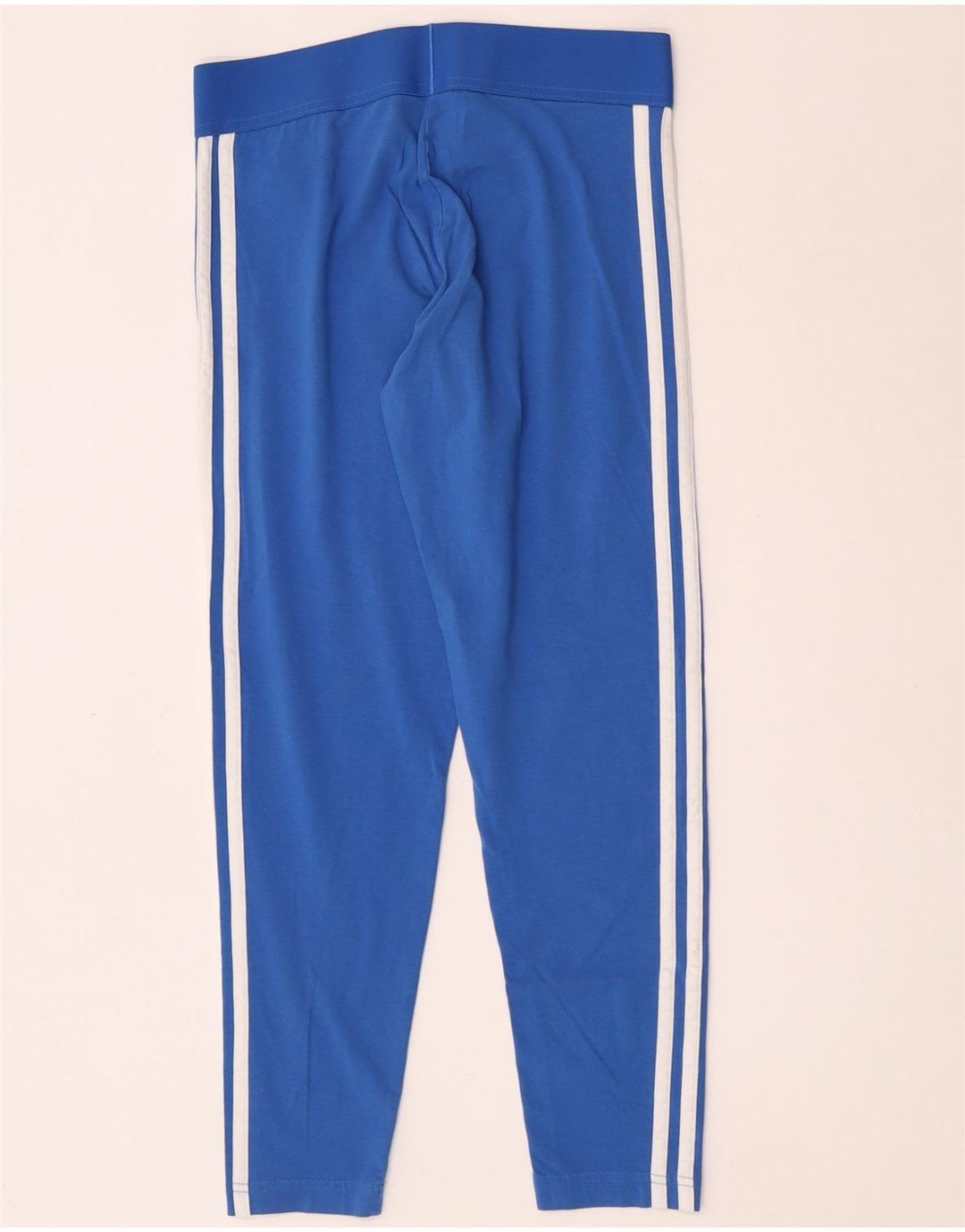 Adidas Damen Leggings UK 12/14 Mittelblaue Baumwolle