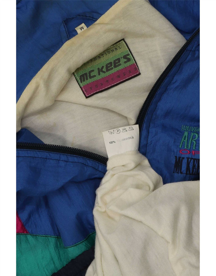 MC Kee's locker sitzender Retro-Trainingsanzug für Herren, Mittelblau, Farbblock