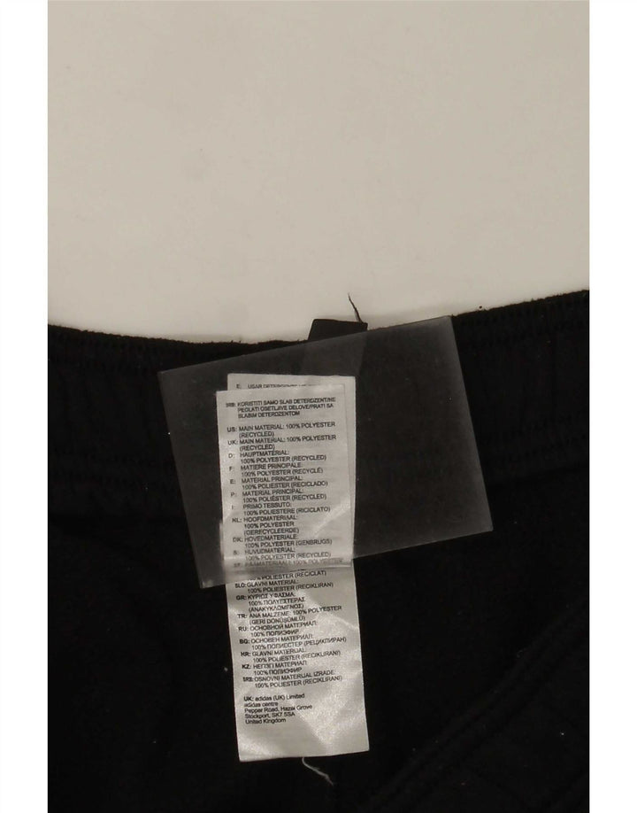 Adidas Herren-Trainingshose, groß, aus schwarzem Polyester