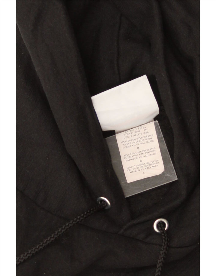 CHAMPION Herren-Kapuzenpullover, groß, aus schwarzer Baumwolle